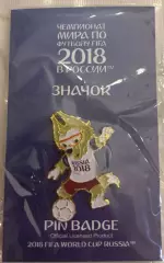 Футбол. Значок Чемпионат мира - ЧМ по футболу 2018 Россия Забивака