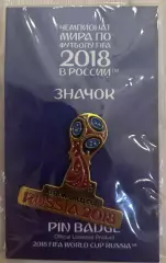 Футбол. Значок Чемпионат мира по футболу 2018 Россия Кубок - эмблема