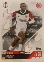 Футбол. Карточка Вильям Пачо Айнтрахт, ПСЖ Лига Европы 2024-25 TOPPS