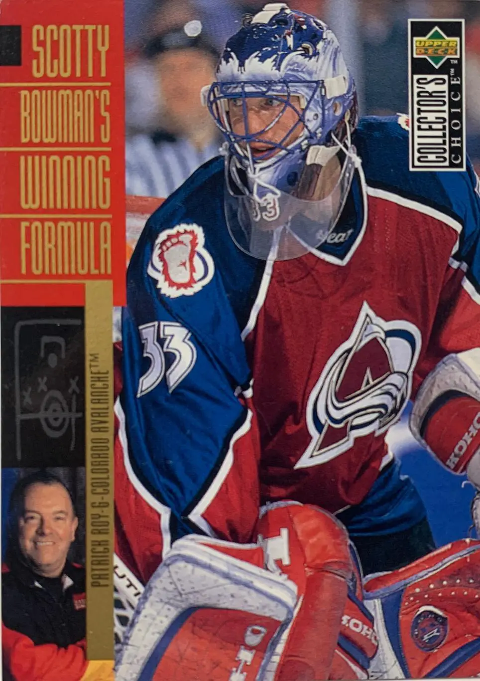 Хоккей. Карточка Patrick Roy - Патрик Руа Colorado Avalanche - Колорадо НХЛ/NHL