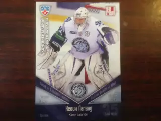 официальные карточки КХЛ - Динамо Минск 2011-2012 - Кевин Лаланд