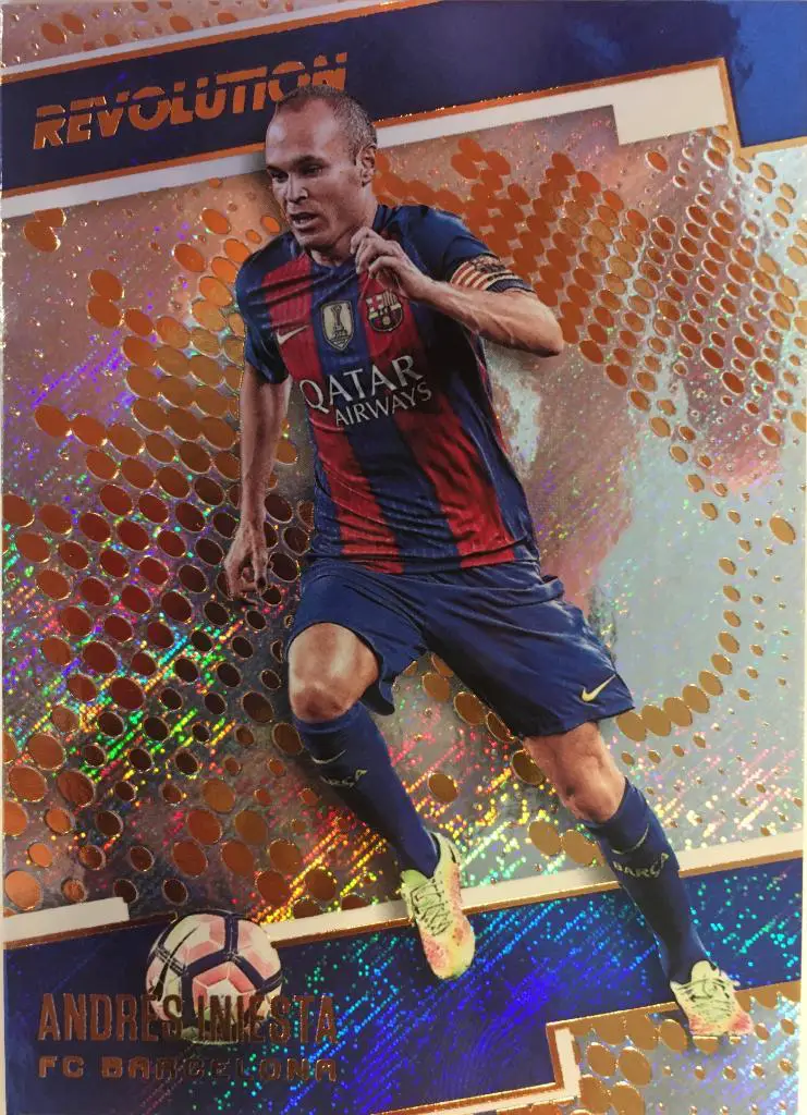 Футбол. Карточка Andres Iniesta / Андрес Иньеста Барселона Panini/Панини 2017