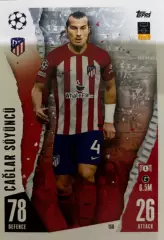 Футбол. Карточка Чалар Сеюнджю Атлетико Мадрид Лига Чемпионов 2023-24 TOPPS