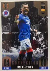 Футбол. Карточка James Tavernier/Джеймс Тавернье Рейнджерс Лига Европы 2023-24