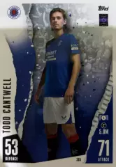 Футбол. Карточка Тодд Кантуэлл Рейнджерс, Борнмут Лига Чемпионов 2023/24 TOPPS