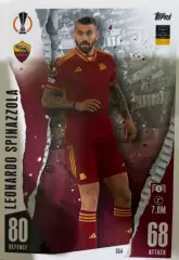 Карточка Леонардо Спинаццола Рома, Наполи, Ювентус Лига Европы 2023/24 TOPPS