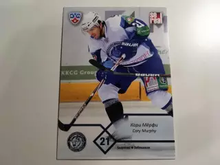 Хоккей. Карточка Кори Мерфи Динамо Минск КХЛ-KHL сезон 2012-2013 SeReal