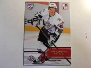Хоккей. Карточка Андрис Джериньш Динамо Рига КХЛ сезон 2012-2013 SeReal