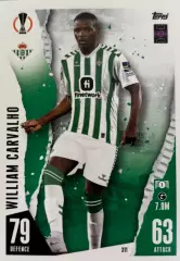 Карточка Вильям Карвалью Реал Бетис, Спортинг Лиссабон Лига Европы 2023-24 TOPPS