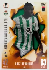 Футбол. Карточка Луис Энрике Реал Бетис, Зенит Лига Европы 2023-24 TOPPS