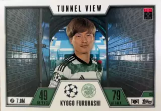 Футбол. Карточка Kyogo Furuhashi / Кего Фурухаси Селтик Лига Чемпионов 2023/24