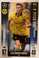 Футбол. Карточка Нико Шлоттербек Боруссия Дортмунд, Унион Лига Чемпионов 2023/24