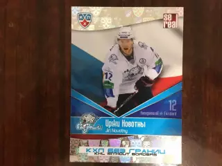 Хоккей. Карточка Иржи Новотны Барыс Астана КХЛ/KHL сезон 2011-2012 SeReal