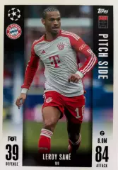 Футбол. Карточка Лерой Сане Бавария Мюнхен,Манчестер Сити Лига Чемпионов 2023-24