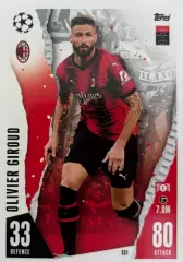 Футбол. Карточка Оливье Жиру Милан, Арсенал, Челси Лига Чемпионов 2023-24 TOPPS