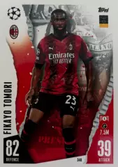 Футбол. Карточка Fikayo Tomori/Фикайо Томори Милан, Челси Лига Чемпионов 2023/24