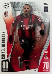 Футбол. Карточка Исмаэль Беннасер Милан, Марсель Лига Чемпионов 2023-24 TOPPS