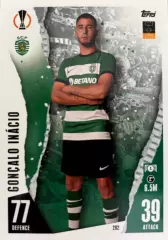 Футбол. Карточка Гонсалу Инасиу Спортинг Лиссабон Лига Европы 2023/24 TOPPS
