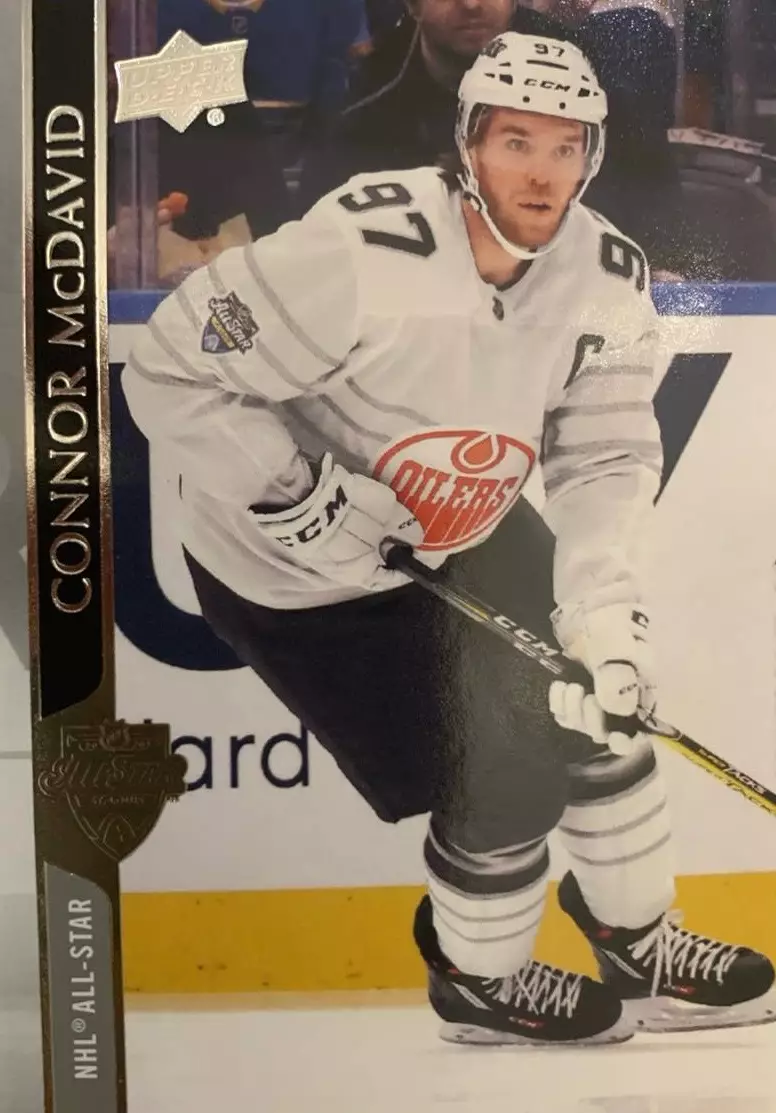 Хоккей. Карточка Connor McDavid-Коннор Макдэвид Edmonton Oilers-Эдмонтон НХЛ NHL