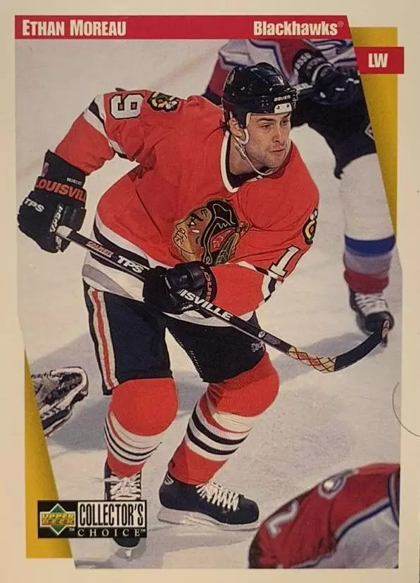 Хоккей. Карточка Ethan Moreau - Этан Моро Chicago Blackhawks - Чикаго НХЛ/NHL