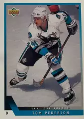 Хоккей. Карточка Tom Pederson - Том Педерсон San Jose Sharks/Сан-Хосе НХЛ/NHL