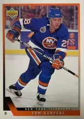 Карточка Tom Kurvers - Том Керверс New York Islanders/Нью-Йорк Айлендерс НХЛ/NHL