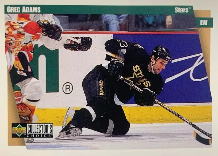 Хоккей. Карточка Greg Adams - Грег Адамс Dallas Stars - Даллас Старз НХЛ/NHL