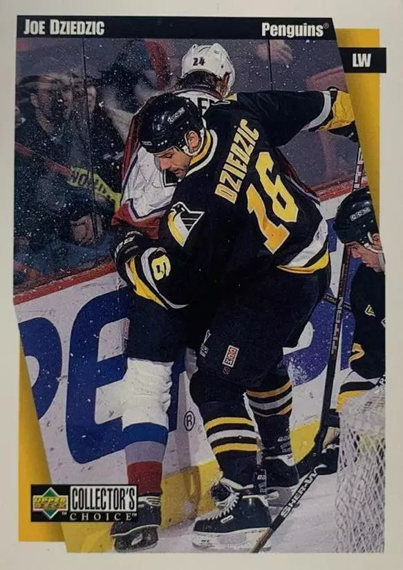 Хоккей. Карточка Joe Dziedzic-Джо Джеджич Pittsburgh Penguins-Питтсбург НХЛ/NHL