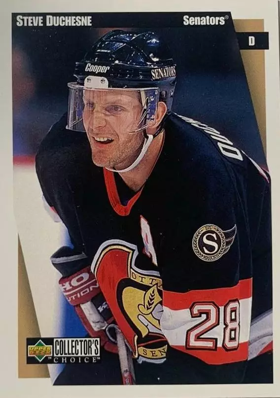 Хоккей. Карточка Steve Duchesne - Стив Дюшен Ottawa Senators - Оттава НХЛ/NHL