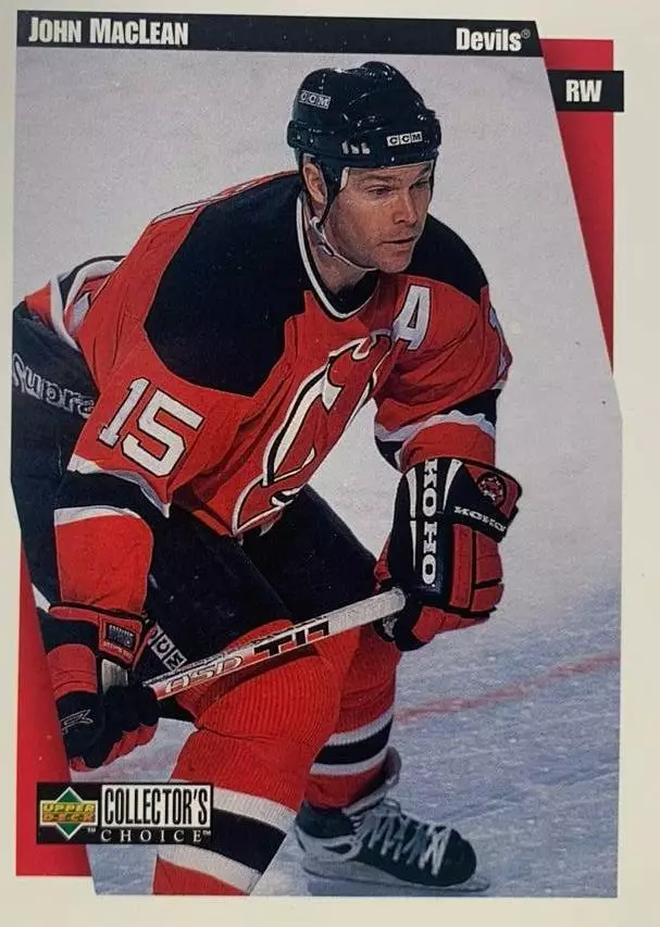 Хоккей. Карточка John MacLean - Джон Маклин New Jersey Devils - Девилз НХЛ-NHL