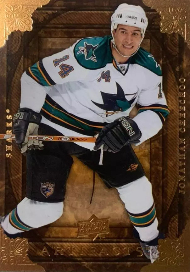 Хоккей. Карточка Джонатан Чичу San Jose Sharks, Динамо Минск НХЛ/NHL/КХЛ