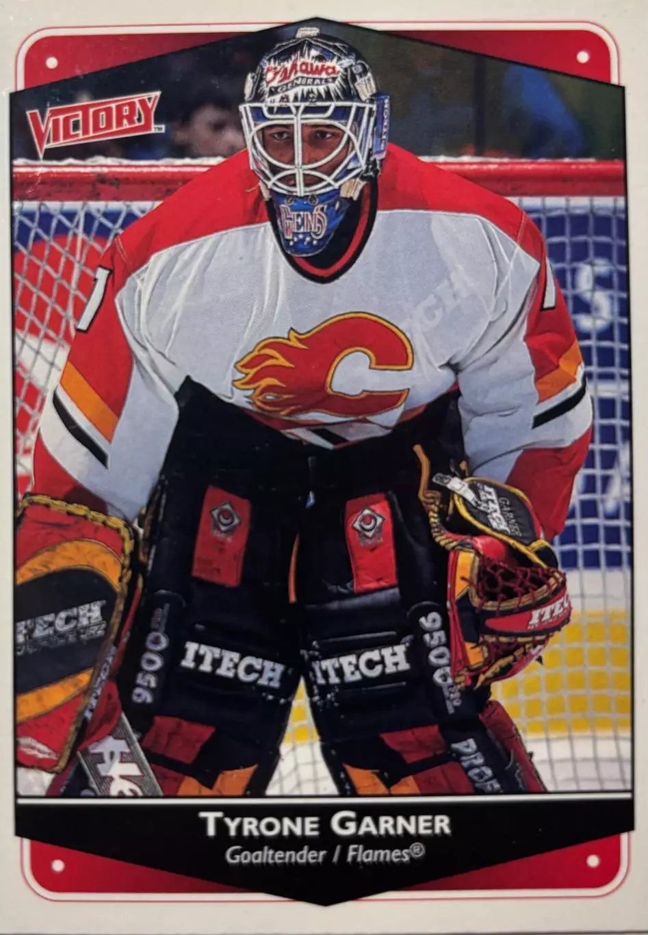 Хоккей. Карточка Tyrone Garner - Тайрон Гарнер Calgary Flames - Калгари НХЛ/NHL