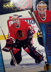 Хоккей. Карточка Jeff Hackett / Джефф Хэкетт Chicago Blackhawks / Чикаго НХЛ/NHL