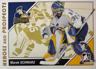 Хоккей. Карточка Grant Fuhr /Марек Шварц Пеория Ривермен АХЛ/НХЛ/NHL