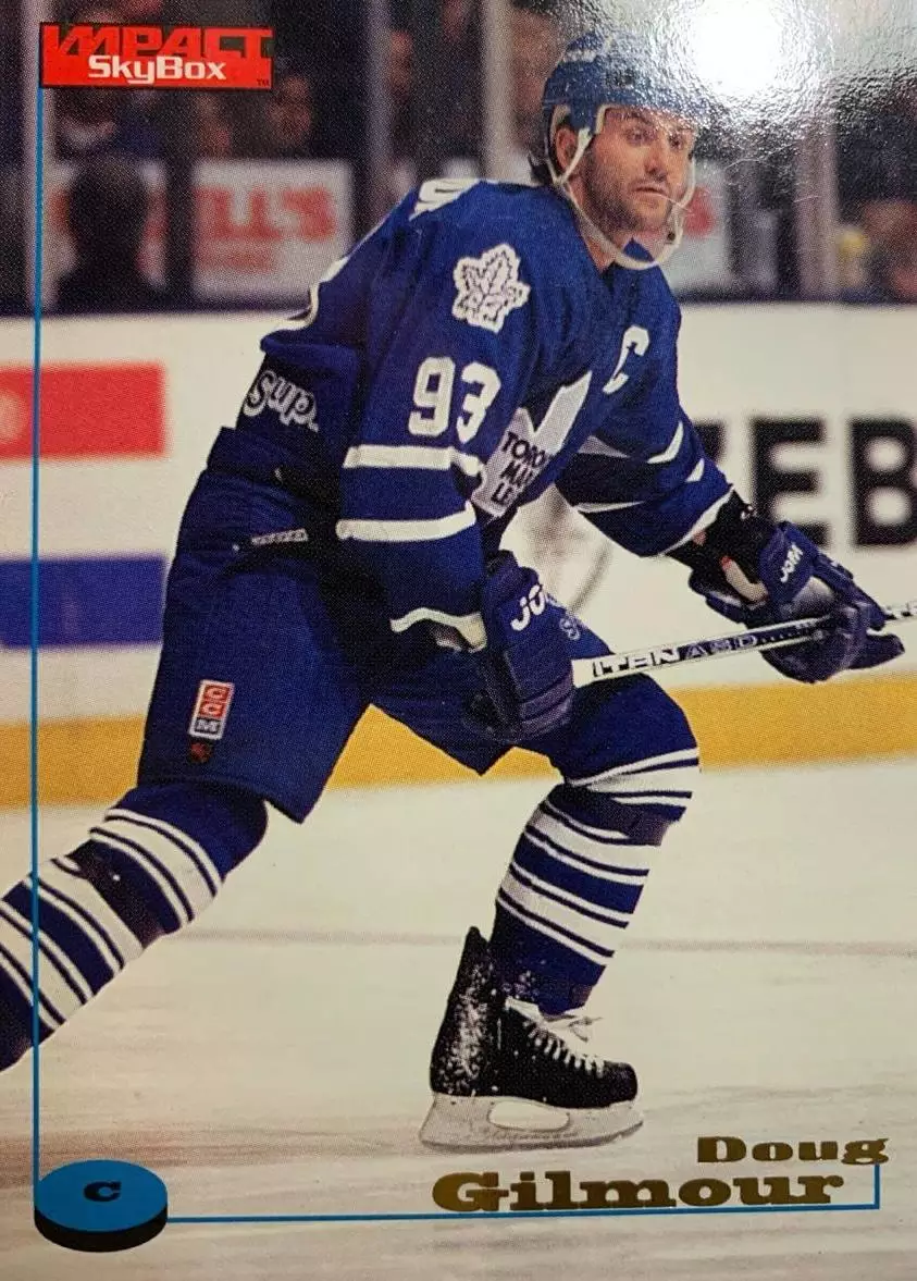 Хоккей. Карточка Doug Gilmour - Дуг Гилмор Toronto Maple Leafs - Торонто НХЛ-NHL