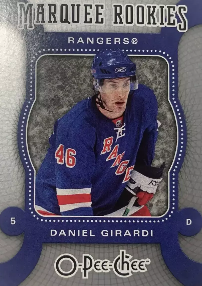 Карточка Dan Girardi-Даниэль Жирарди New York Rangers/Нью-Йорк Рейнджерс НХЛ/NHL