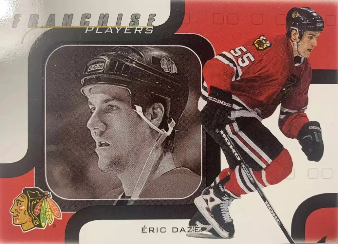 Хоккей. Карточка Eric Daze-Эрик Дазе Chicago Blackhawks-Чикаго Блэкхокс НХЛ NHL