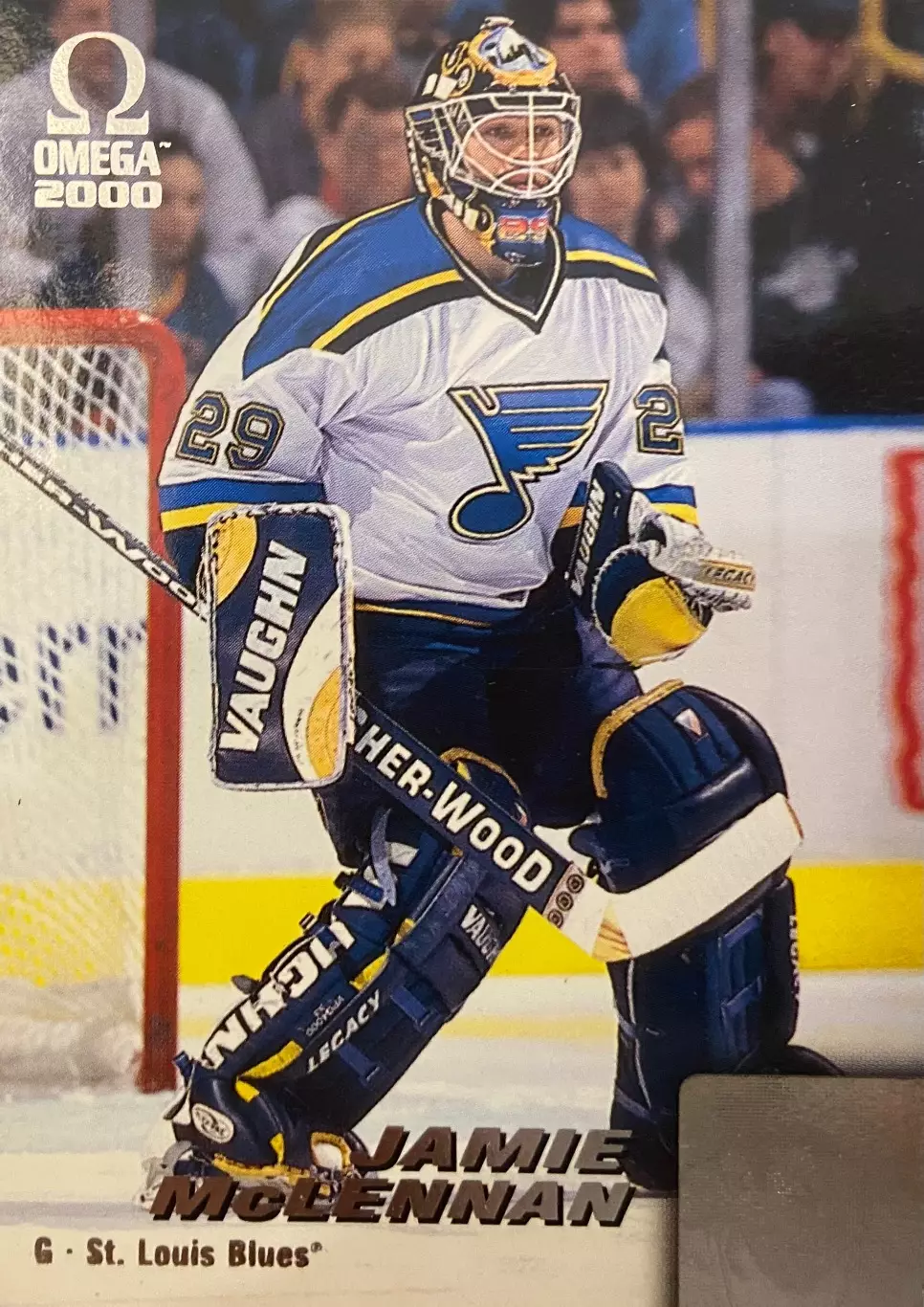 Карточка Jamie McLennan-Джейми Макленнан St. Louis Blues/Сент-Луис Блюз НХЛ/NHL