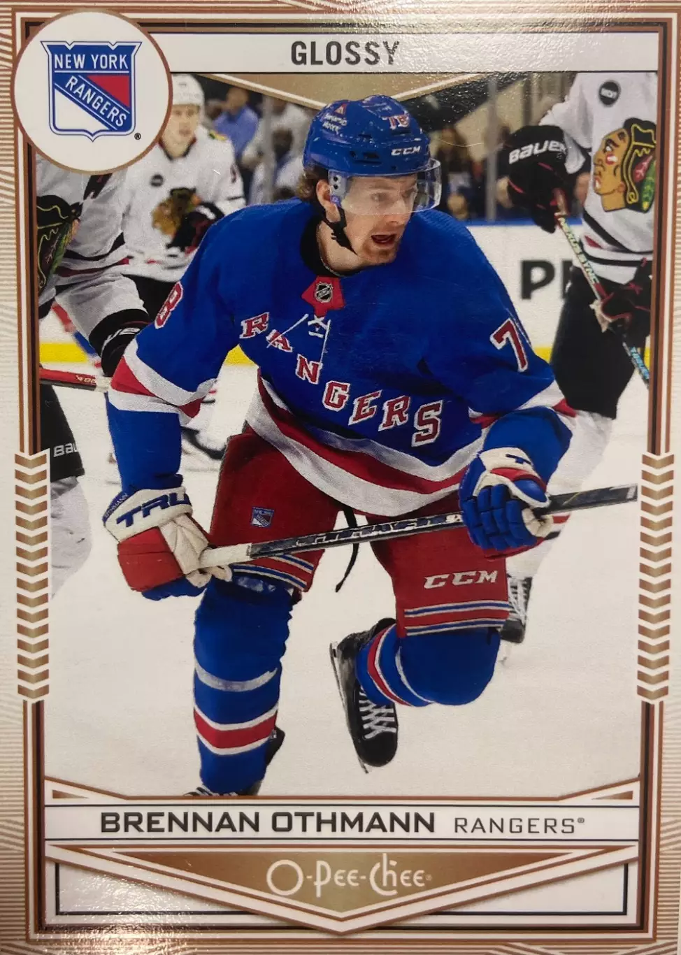 Карточка Brennan Othmann/Бреннан Отманн New York Rangers/Рейнджерс NHL/НХЛ