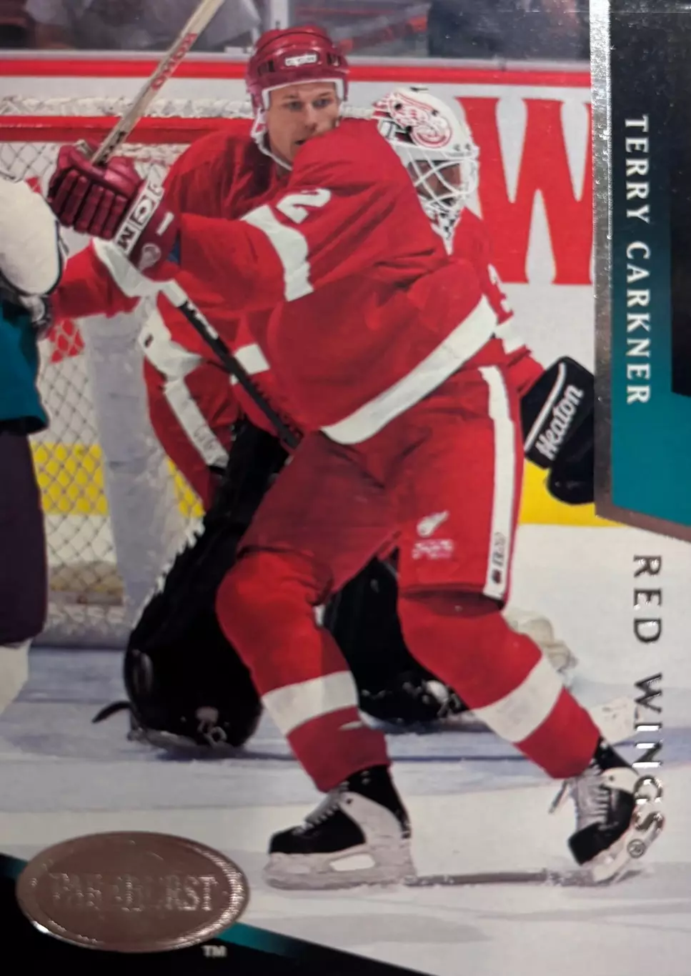Хоккей. Карточка Terry Carkner-Терри Каркнер Detroit Red Wings - Детройт НХЛ/NHL