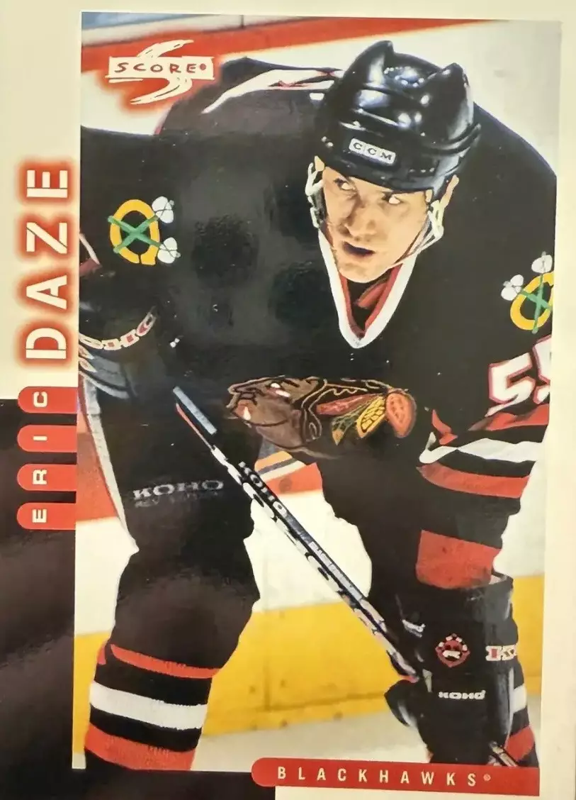 Хоккей. Карточка Eric Daze-Эрик Дазе Chicago Blackhawks-Чикаго Блэкхокс НХЛ NHL