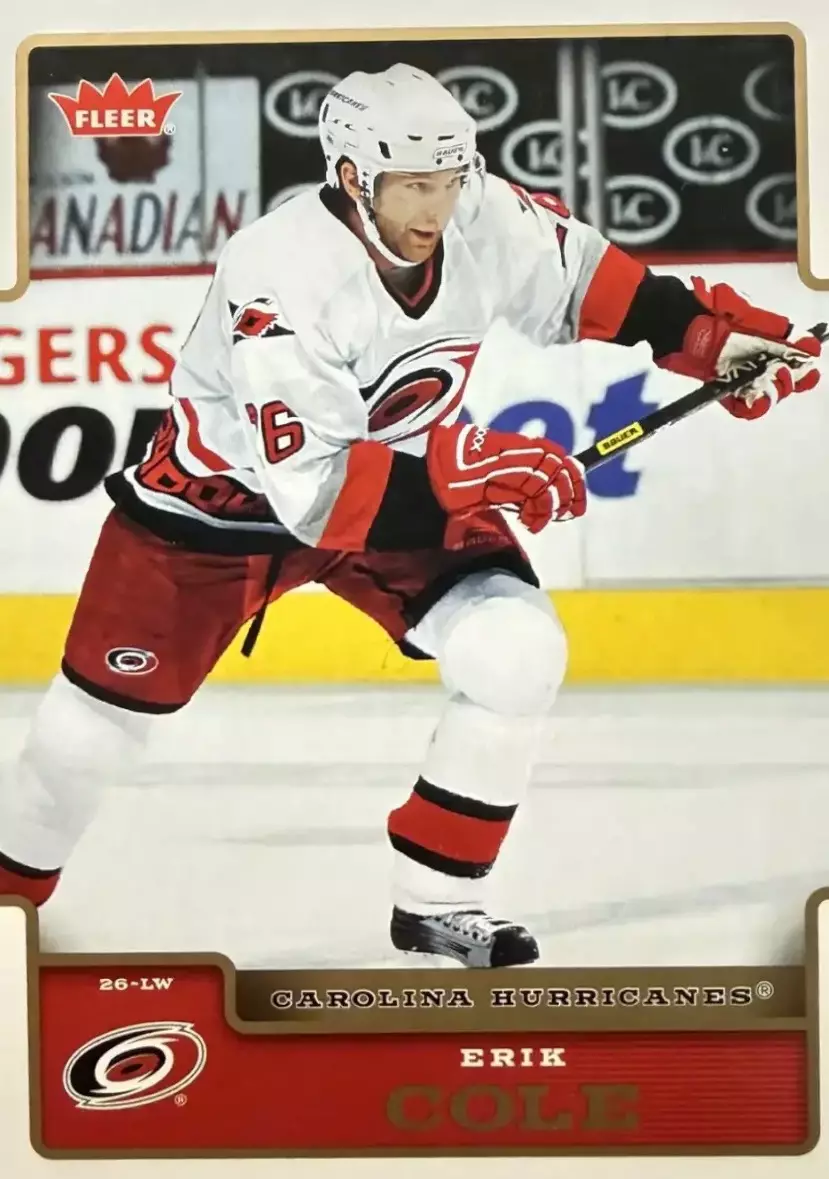 Хоккей. Карточка Erik Cole - Эрик Коул Carolina Hurricanes - Каролина НХЛ/NHL