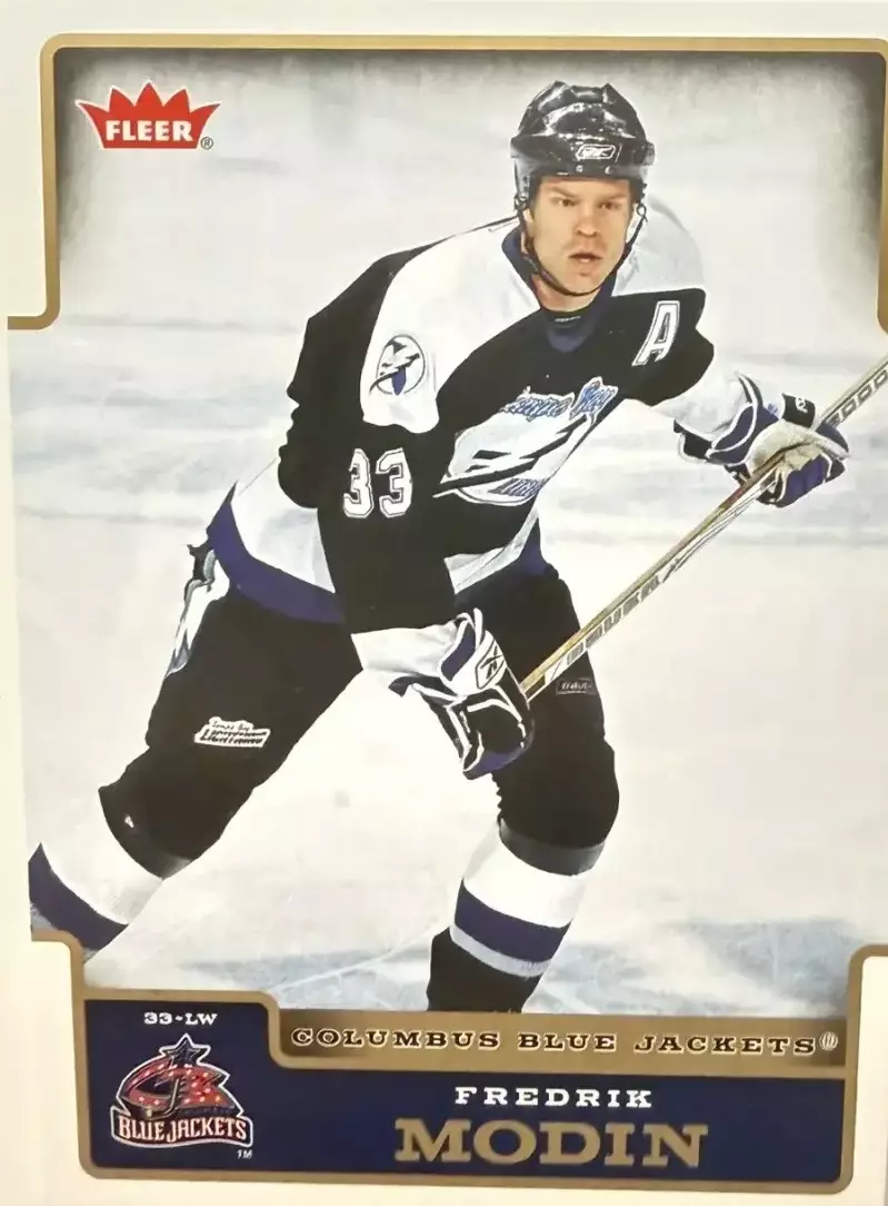 Хоккей. Карточка Fredrik Modin-Фредрик Модин Tampa Bay Lightning-Тампа НХЛ/NHL