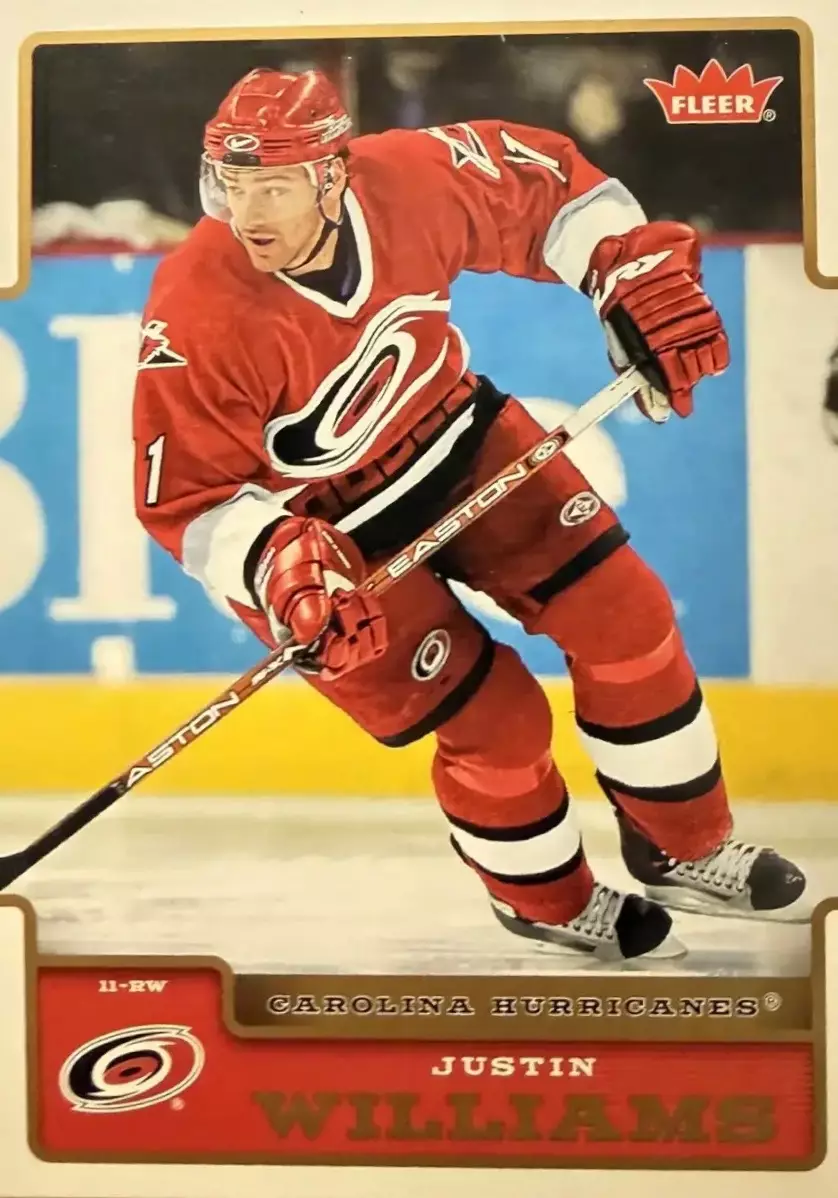 Карточка Justin Williams-Джастин Уильямс Carolina Hurricanes - Каролина НХЛ/NHL