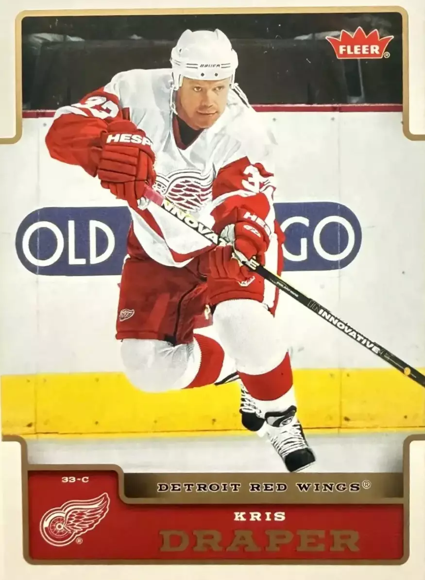 Хоккей. Карточка Kris Draper - Крис Дрэйпер Detroit Red Wings - Детройт НХЛ/NHL