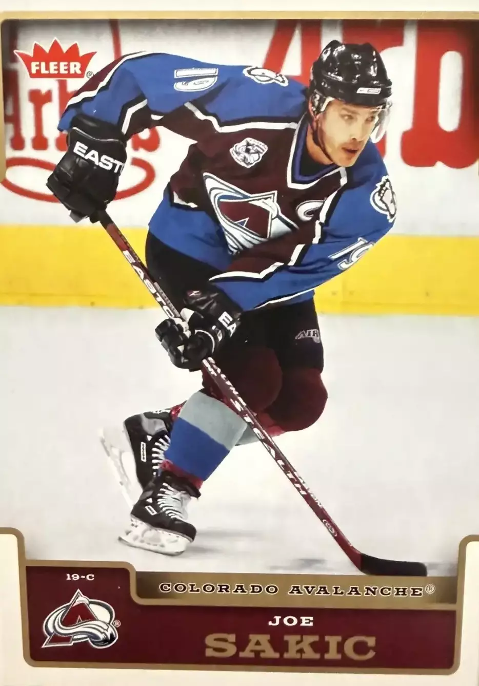 Хоккей. Карточка Joe Sakic-Джо Сакик Colorado Avalanche-Колорадо Эвеланш НХЛ/NHL