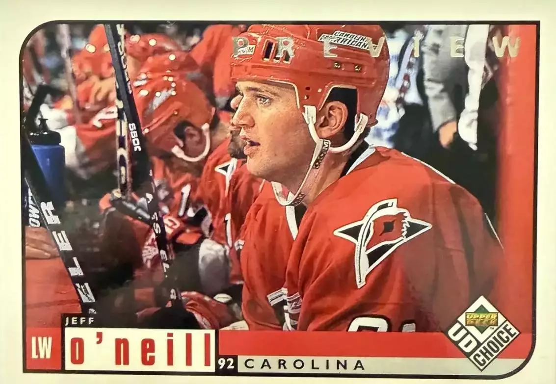 Хоккей. Карточка Jeff O'Neill/Джефф О'Нилл Carolina Hurricanes-Каролина НХЛ/NHL