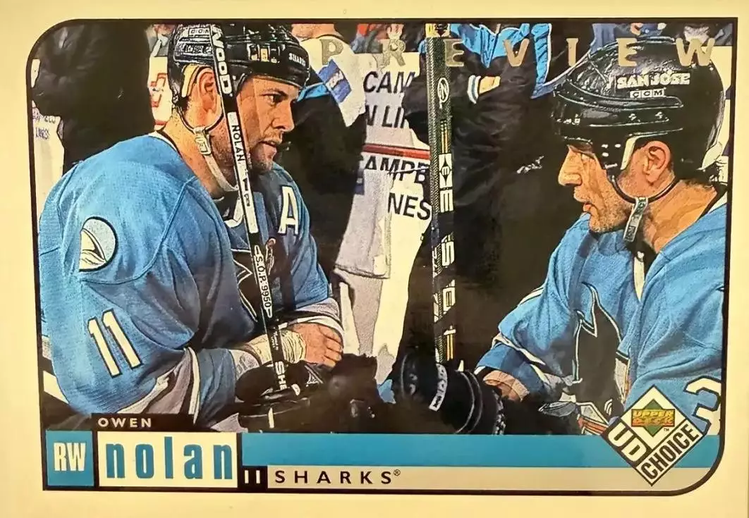 Хоккей. Карточка Owen Nolan - Оуэн Нолан San Jose Sharks/Сан-Хосе Шаркс NHL/НХЛ