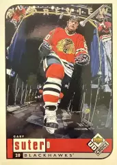 Хоккей Карточка Gary Suter-Гэри Сутер Chicago Blackhawks-Чикаго Блэкхокс НХЛ/NHL