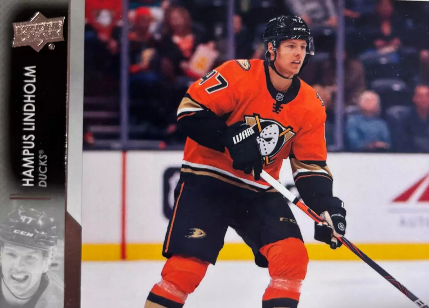 Хоккей Карточка Hampus Lindholm-Хампус Линдхольм Anaheim Ducks - Анахайм НХЛ-NHL